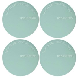 Innisfree No Sebum Mineral Powder Pact 8.5g x 4 Oil removal sebum care long lasting / 이니스프리 노세범 미네랄 파우더 팩트 8.5g x 4개 유분제거 피지케어 지속력좋은