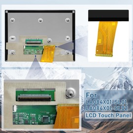 HPDELGB Replacement for Jeep Chrysler Dodge Ram 1500 2500 3500 2017-2020 LA084X01-SL01 LA084X01SL02 8.4" for Uconnect 4C UAQ LCD Monitor Touch Screen Navigation