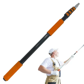 SISUPASSIE Telescoping Extension Pole, Reach to 26FT Telescoping Pole Multi-Purpose 5-20FT Lightweight, Sturdy with Universal Twist-on Metal Tip Extendable for Dusting Painting Window Cleaning