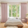 OYRING 96 Inches Long Pink Pinch Pleat Curtain Blackout, Room