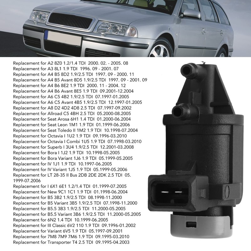 Aramox EGR Vacuum Solenoid Valve, Boost Control Solenoid Valve 1J0906283A