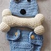 Newborn Baby Girl Boy Photo Props Outfits Crochet Knitted Blue