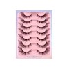 Pestañas Postizas Efecto Cat Eye 7 Pares 1.7 Cm Negras