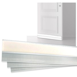 Door Seal Sweep Indoor Draft Stoppers Weather Strip Adhesive Tape Clear Self Stick Weatherization Keep Heat in 36" Pack (3)