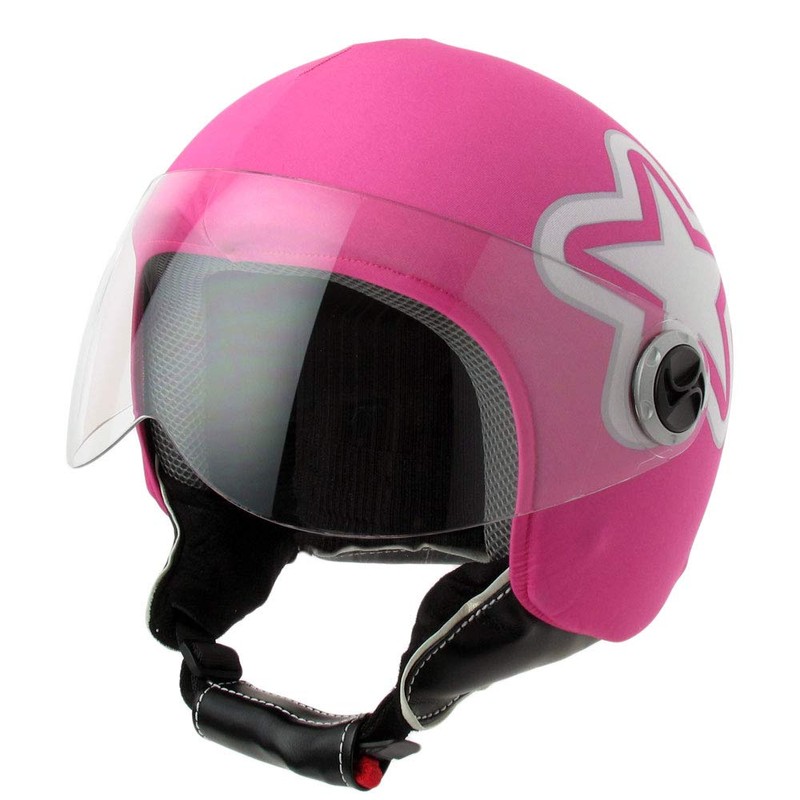 Motorcycle helmet cover Star Pink