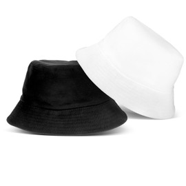 Sibba Fischerhut Baumwolle Bucket Hat Sonnenhut Faltbar Anglerhut Freizeit Sommerhut mit Breiter Krempe Weich Atmungsaktiv Strandkappe Damen Herren Camping Reisen Wandern Buschhut Doppelseitig