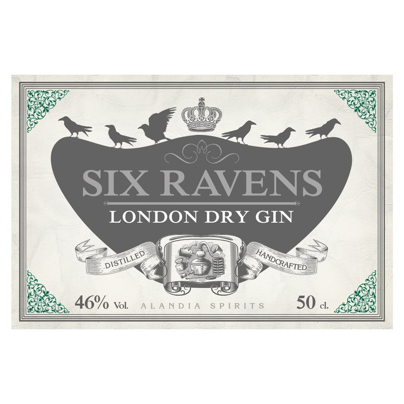 Six Ravens Gin & Tonic Mixing Swizzle Stick / Stirrer