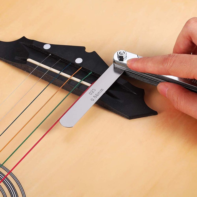 15 Pcs Guitar Tools Set, Professional Stainless Steel Guitar Radius