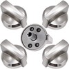 Funmit 5 Pack WB03X25796 Heavy Duty Burner Knob Exact Compatible