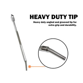 Combination Winch Bar 35" Chrome, Professional Use | Extra Grip Handle | Tie Down Cargo Control Tension Tighten Hybrid (for Flatbed Truck Trailer)