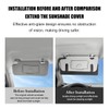 Zpana Sun Visor Extender for Car, Anti-Glare Adjustable Vehicle Visor