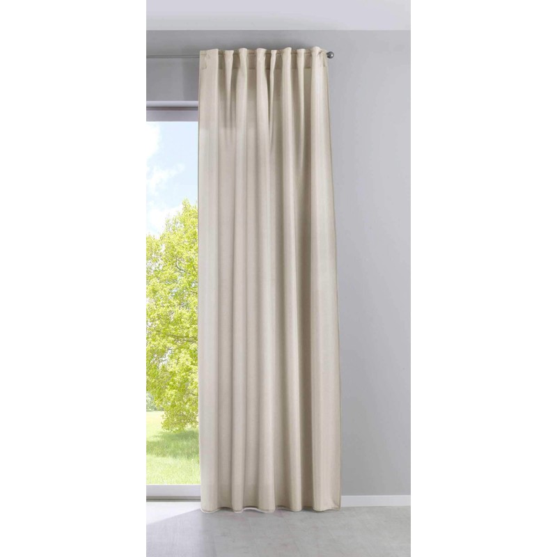 Gardinenbox Cationic Jena 2019037-2 Curtains, Concealed Loops, Set of 2