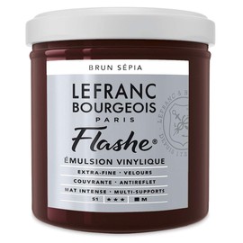 Lefranc & Bourgeois - Flashe Matte Artist's Color - 125ml Jar - Sepia Brown
