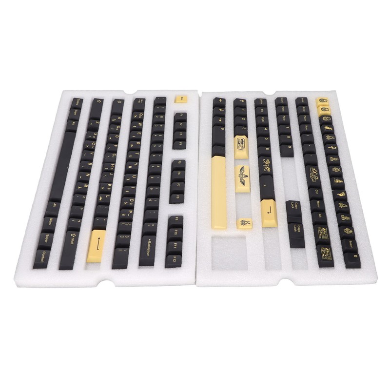 PBT Keycaps 132 Keys Letterless Cherry Height Egyptian Pharaoh Theme