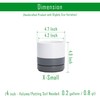 D'vine Dev 4.7 Inch Ceramic Planter Pot with Drainage Hole