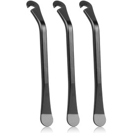 WADY 3Pcs Bike Tire Lever,Bike Tire Levers,Premium Bicycle Tire Lever Tyre Spoon Iron Changing Tool,Bike Tire Levers Premium Stainless Steel Levers to Repair Bike Tube,Best Tire Changing Tool (Black)