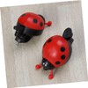 BESPORTBLE Bike Horn Ladybug Bells Handlebar Ring Round Wind and