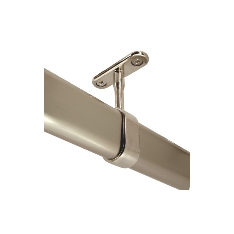 Satin Nickel Mid Hanger for Oval Closet Rod (15mm x