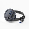 chenyang USB 3.0 Flush-Mounted Desktop Hub, 2 USB 3.0 Port/1