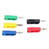 10PCS 4mm Banana Plugs Brass Nickel Plated Connectors Speaker Cable