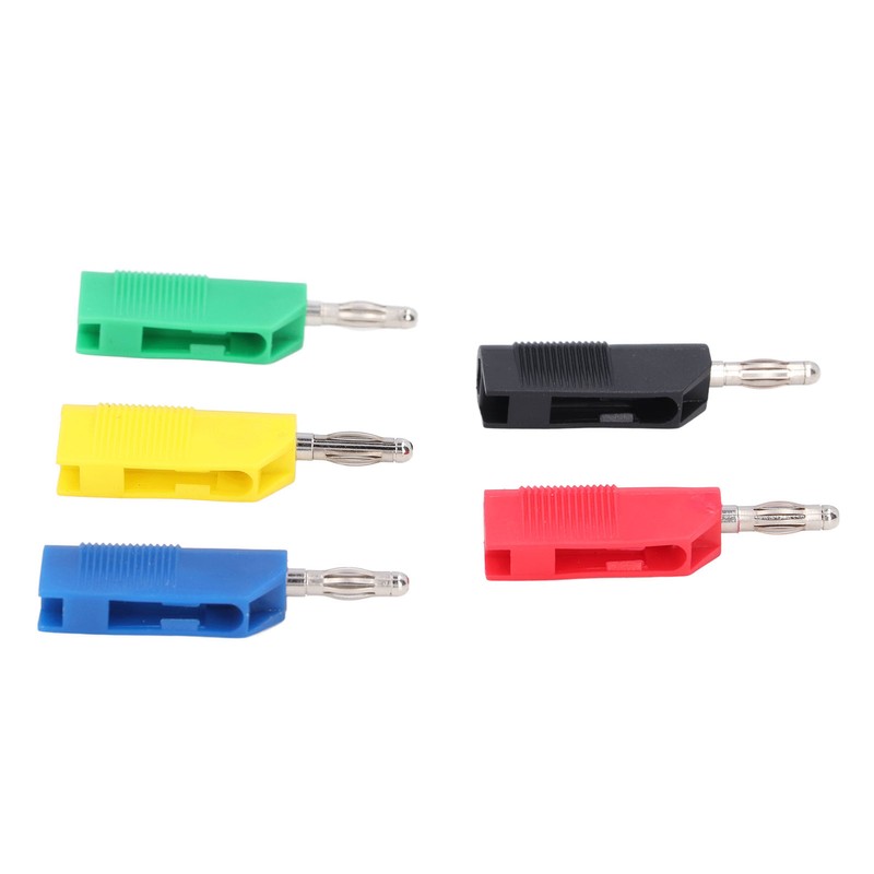 10PCS 4mm Banana Plugs Brass Nickel Plated Connectors Speaker Cable