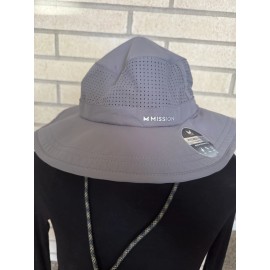 Mission Hydroactive Cooling UPF 50 Bucket Hat Charcoal NWT