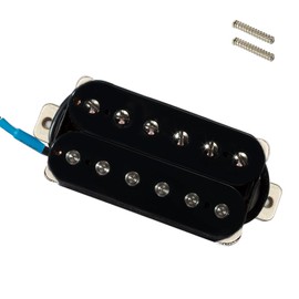 Phrilam Pro HH Alnico 5 6 non &6 adjustable Humbucker Bridge/52mm Pickup 8.8K for Electric Guitar, Black