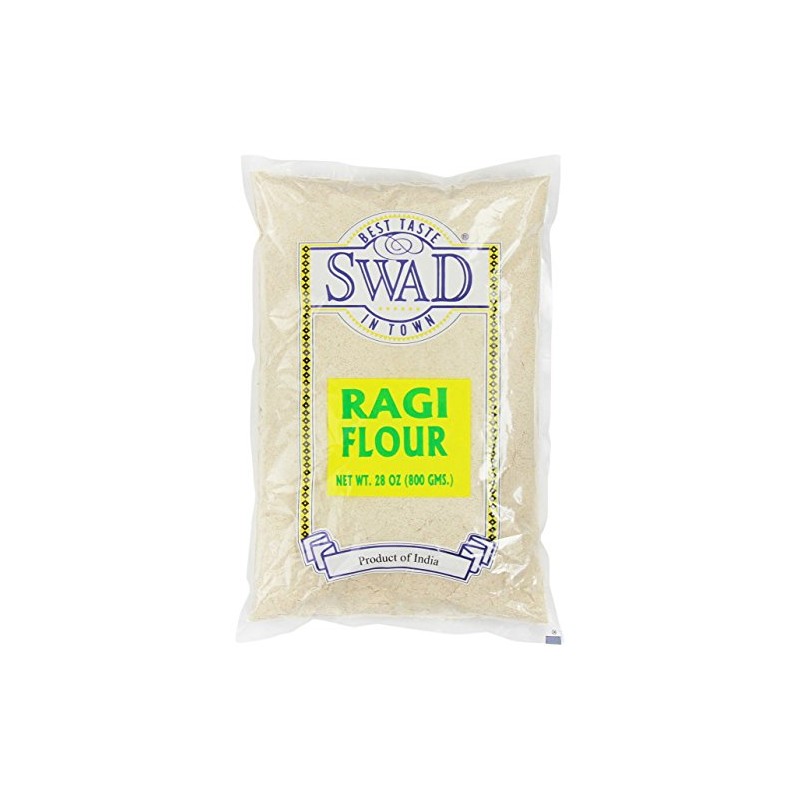 Finger Millet Flour (Ragi Flour) 28oz. by Swad, White