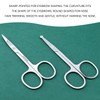 2 Pieces Of Stainless Steel Nose Hair Scissors, Nose Hair