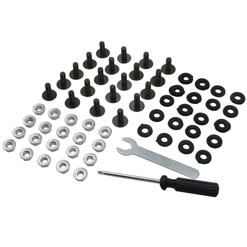 20X 6mm Fairing Plastics Guard Bolts Nuts Set 50cc 70cc