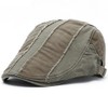 BABAHU Men's Cotton Distressed Ivy Caps Newsboy Driving Hat Cabbie