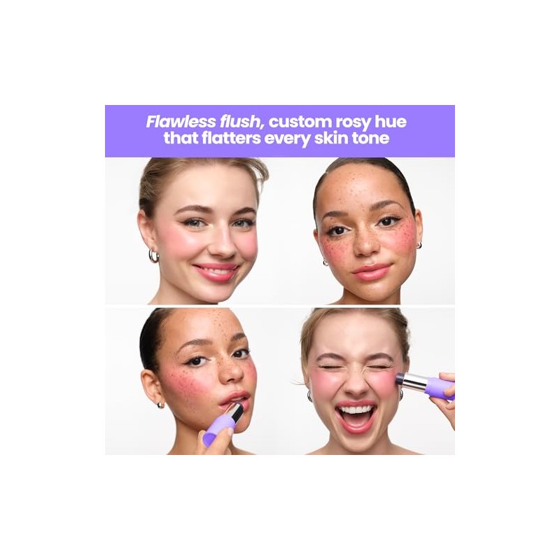 Wonderskin Cream Blush Stick pH-Activated - pHlush Stick Multi-Use, Blush