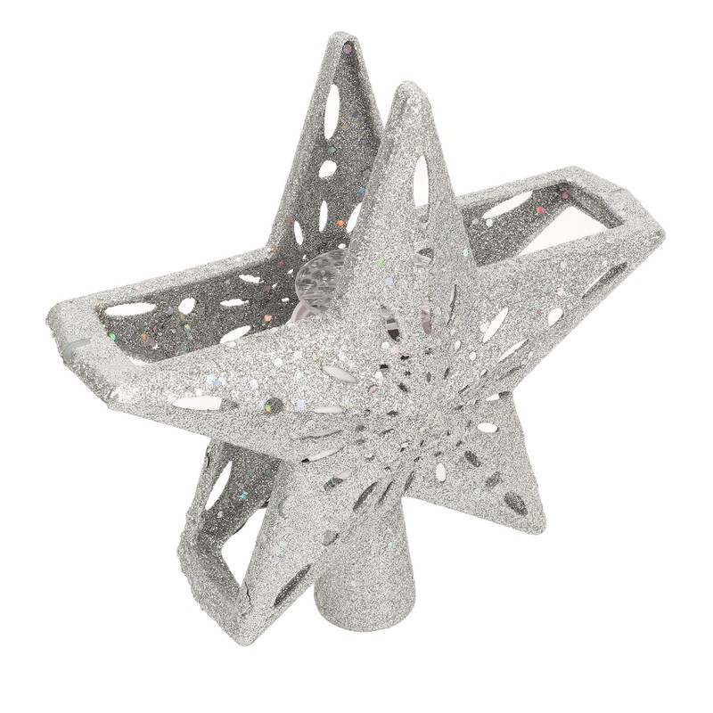 Christmas Tree Topper Lighted with Projector Christmas Star Tree Topper
