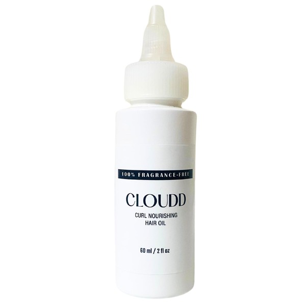 CLOUDD Fragrance-Free Curl Nourishing Hair Oil, 100% Fragrance-Free and Essential