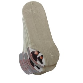 MANJJECARE Invisible Men’s Socks. Short Socks for Men for Everyday Wear, No Show Socks Men Bamboo No Show Socks, Beige, 8-12 Short