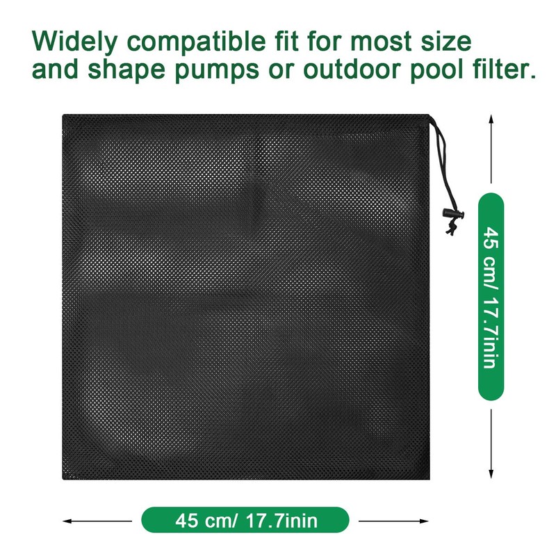 Coolrunner Pump Barrier Bag, 17.3"x 17.3" Pond Filter Mesh for