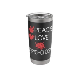 Harmony and Heart Psychology Brain Therapy Humor Stainless Steel Insulated Tumbler