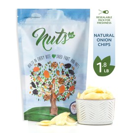 NUTS U.S. - Onion Chips | Sea-Salted | No Color Added and No Sugar Added | Natural | Delicious And Healthy | Bulk Chips!!! (Onion Chips, 1.8 LBS)