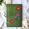 BENECREAT 4 Sheets 74Pcs Plant Water Soluble Embroidery Patterns, 11.7x8.3Inch