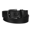 Dickies Men's Leather Belt with Tonal Stitch, Black, Medium