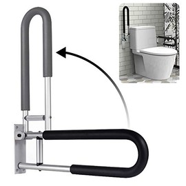 Handicap Grab Bars Rails 23.6 Inch Toilet Handrails Bathroom Safety Bar Hand Support Rail Handicapped Handrail Accessories for Seniors Elderly (24inch)