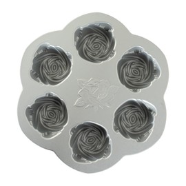 Nordic Ware Rosebud Baking Pan, 2-1/4 Cup Capacity, Copper