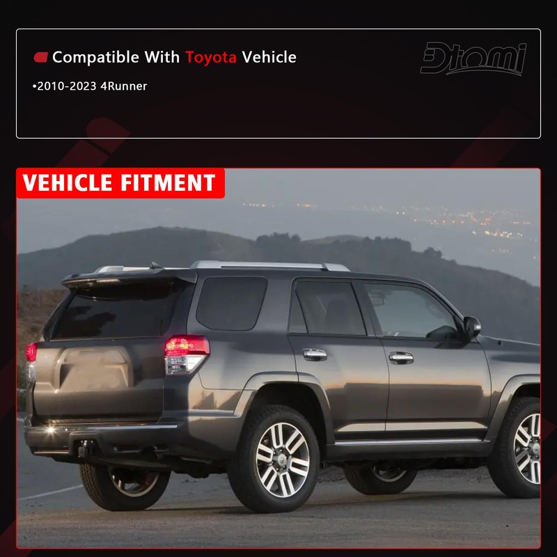 Door Tailgate Glass Belt Molding Weather Strip Compatible with Toyota
