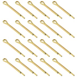 uxcell 100Pcs 2.5mmx25mm Zinc-Plated Carbon Steel Cotter Pin, Split Pin Fastener Clips Split Cotter for Household Appliances, Sports Equipment, Car Mechanics Repair (Colored)