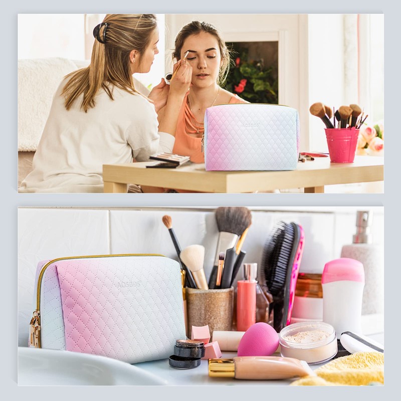 Aosbos Small Makeup Bag Travel Size Makeup Bag Cosmetic Travel