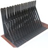 12 Pack L10" x H 8" Black Heavy Duty Shelf