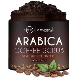 O Naturals Revitalising Coffee Body Scrub - Dead Sea Body Scrub Scrub, Anti Acne Exfoliating Body, Varicose Veins Body Scrub, Women/Body Scrub, Coffee Scrub Body