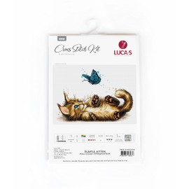 Cross Stitch Kit Luca-S - Playful Kitten B7013