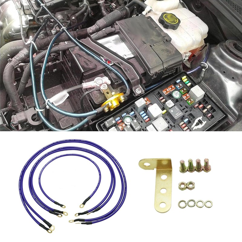 Car Grounding Wire Kit,5 in 1 Universal PVC Grounding Wire