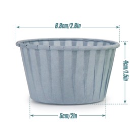 Volein Paper Muffin Cases Pack of 50 Cupcake Moulds for Birthday/Party/Wedding (Orange)